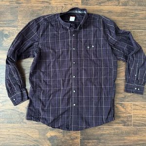 Wrangler Relentless Trevor Brazile Long Sleeve Plaid Button Up Shirt